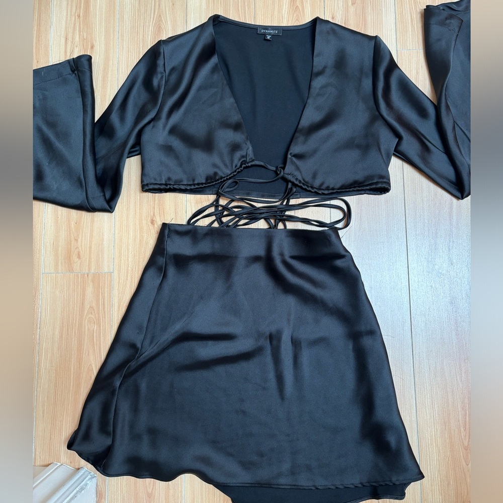 Callie Wrap top and skirt set
